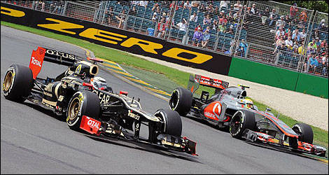 F1 Lewis Hamilton McLaren Kimi Raikkonen Lotus