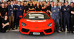 Lamborghini celebrates the production of its 1,000th Aventador