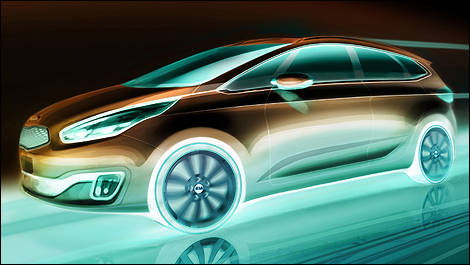 Kia Carens vue côté