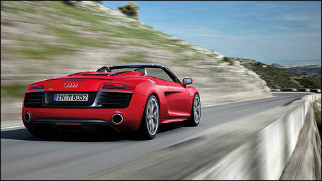 Audi R8 2013 vue 3/4 arri&egrave;re