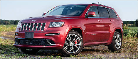 Jeep Grand Cherokee SRT8 2012 vue 3/4 avant