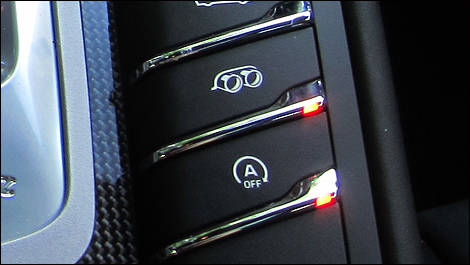 2013 Porsche Panamera GTS button on the console