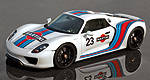 La Porsche 918 Spyder en robe Martini Racing