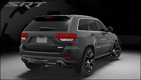 2013 Jeep Grand Cherokee SRT8 3/4 rear view