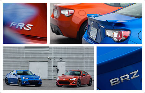 Subaru BRZ 2013 vs Scion FR-S 2013