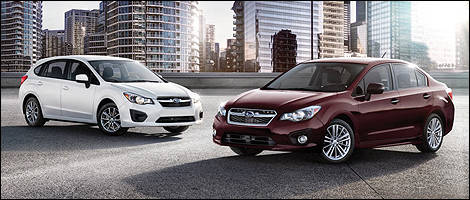 Subaru Impreza 2013 vue 3/4 avant