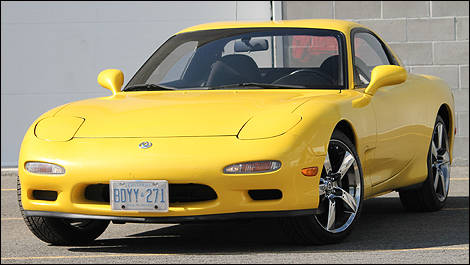 mazda rx 7 yellow