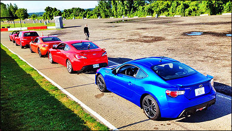2013 Scion FR-S, 2013 Subaru BRZ, 2013 Hyundai Genesis Coupe 2.0T R-Spec and 2012 Mazda MX-5