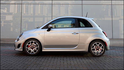 2013 Fiat 500 Turbo side view