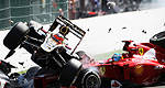 F1 Belgique: Album photos de l'accident du départ à Spa (+photos)