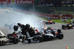 F1 Belgium: Photo gallery of the first-corner crash at Spa (+photos)