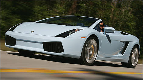 2006 Lamborghini Gallardo Spyder front 3/4 view