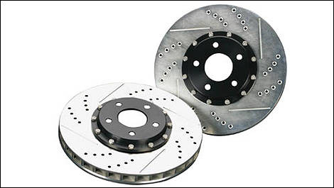 Slotted and cross-drilled brakes