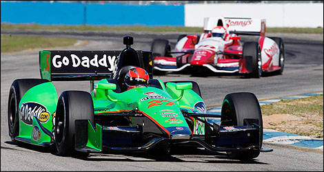 IndyCar James Hinchcliff Dallara GoDaddy.com