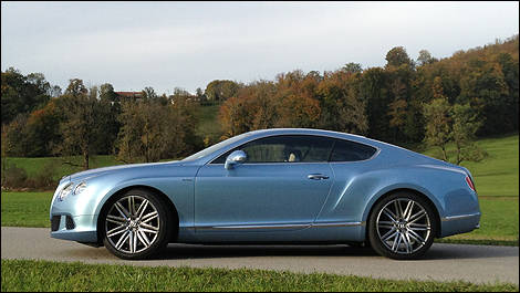 Bentley Continental GT Speed 2013 vue côté