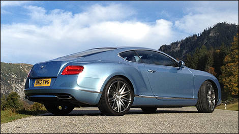 Bentley Continental GT Speed 2013 vue 3/4 arrière