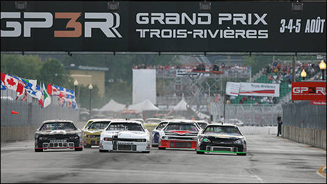 Départ de la course de la série NASCAR Canadian Tire à Trois-Rivières en août dernier.