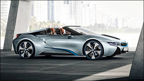 concept i8 Roadster vue c&ocirc;t&eacute;