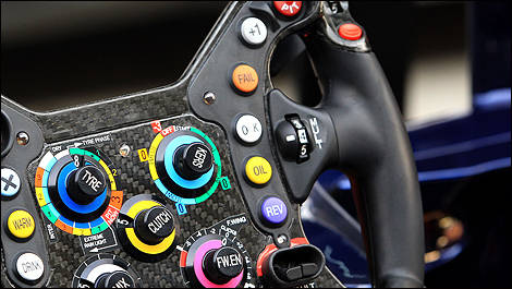 F1 Red Bull RB8 Sebastian Vettel steering wheel