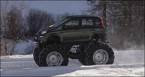 Unique Fiat Panda turns into Monster Truck!, industry