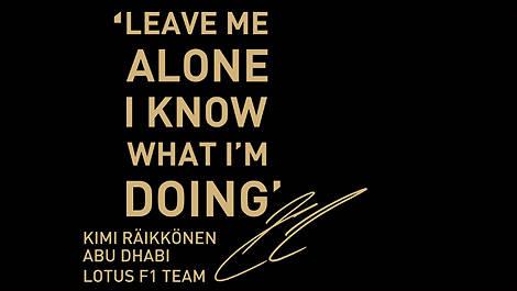 Kimi Raikkonern Lotus Abu Dhabi