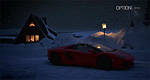 Santa Clause trades his sleigh for a Lamborghini Aventador!