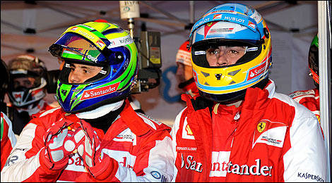 Karting Felipe Massa Fernando Alonso
