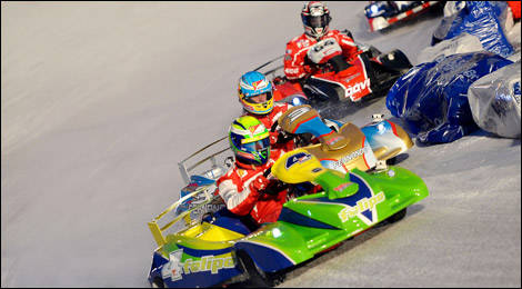 Karting Felipe Massa Fernando Alonso Vroom