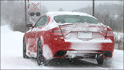 Audi RS5 vue 3/4 arrière
