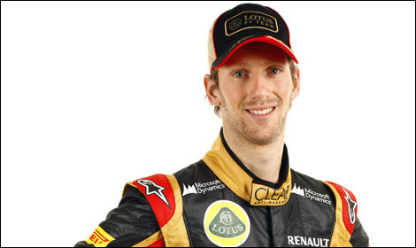 Romain Grosjean Lotus F1 Team