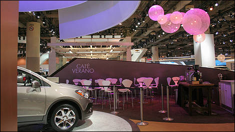 Caf&eacute; Verano at the Buick booth 