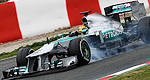 F1 winter testing: Lewis Hamilton tops wet final day of Barcelona test (+photos)