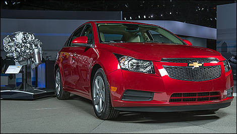 Chevrolet Cruze diesel 2014 vue 3/4 avant