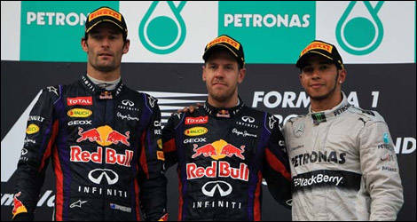 Mark Webber, Seb Vettel, Lewis Hamilton