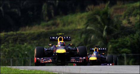 Mark Webber, Sebastian Vettel, Red Bull, Malaisie