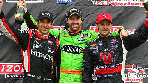 IndyCar St-Petersburg Helio Castroneves James Hinchcliffe Mario Andretti