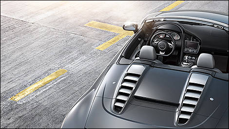 Audi R8 Spyder 2013 vue de haut