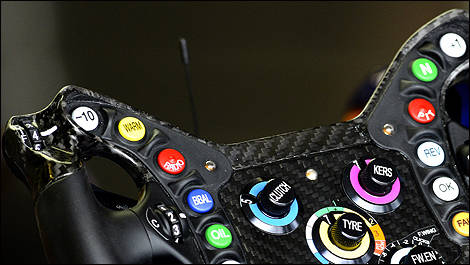 F1 The Steering Wheel Of Sebastian Vettel S Red Bull Rb9 Car News Auto123
