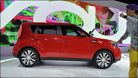 Kia Soul 2014 vue de cot&eacute;