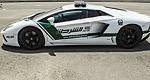 Lamborghini Aventador turned police car in Dubai