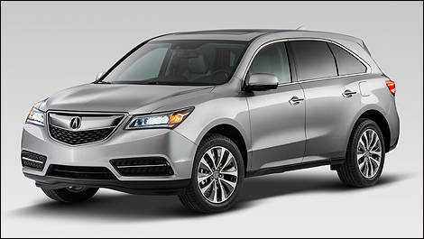 2014 Acura MDX  front 3/4 view