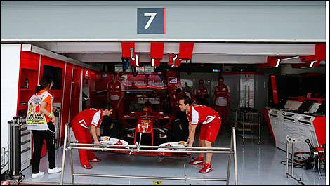 F1 Ferrari stand