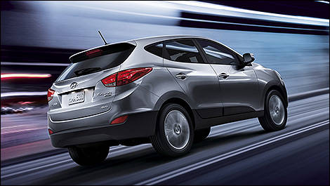 Hyundai Tucson 2013 vue 3/4 arrière