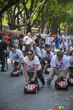 Allg�u-Orient Rally highlighted by miniature MINI convoy