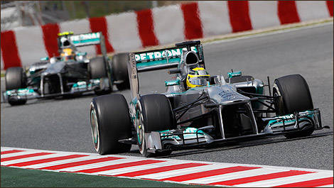 F1 Mercedes AMG Nico Rosberg Barcelona Lewis Hamilton