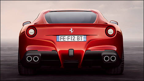 Ferrari F12 Berlinetta vue arri&egrave;re