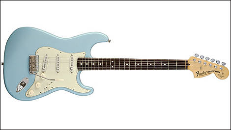 Fender Stratocaster, couleur sonic blue