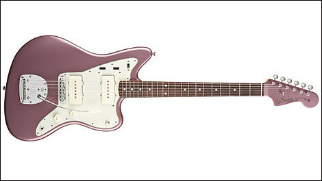 Fender Jaguar, burgundy mist metallic colour