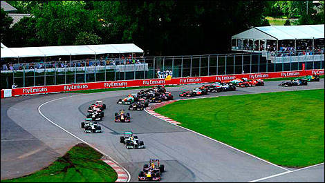 F1 Start Grand Prix Canada 2013