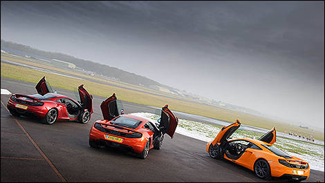 McLaren MP4-12C 2013 vue 3/4 arrière